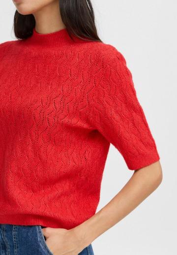 Пуловер с коротким рукавом