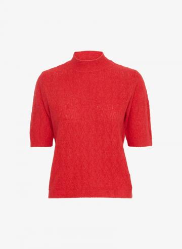 Пуловер с коротким рукавом