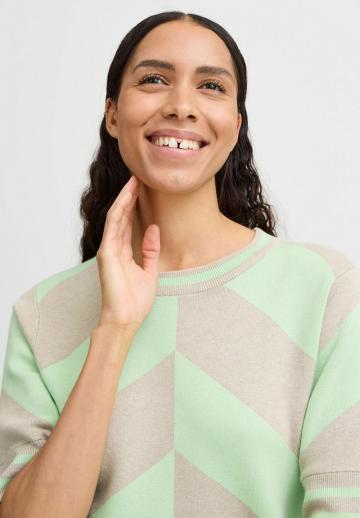 Пуловер с коротким рукавом