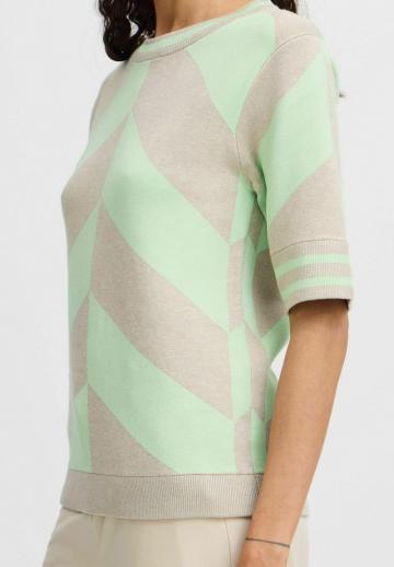 Пуловер с коротким рукавом