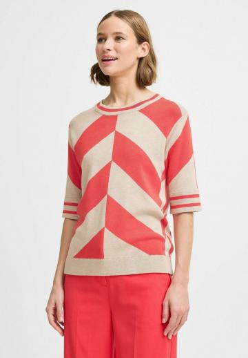 Пуловер с коротким рукавом