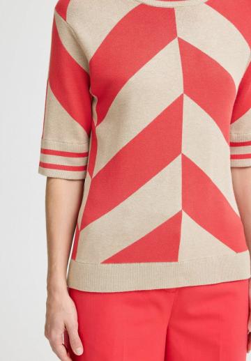 Пуловер с коротким рукавом