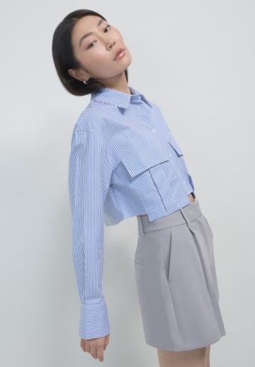 Атласная блузка