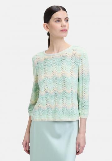 Пуловер с рукавом три четверти