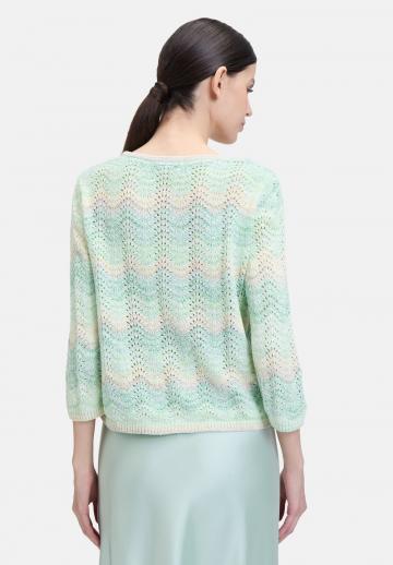 Пуловер с рукавом три четверти