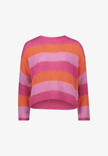 Пуловер в полоску