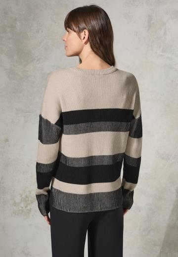 Пуловер в полоску