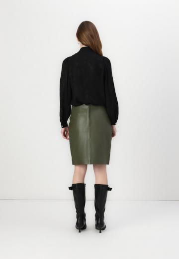 Кожаная юбка