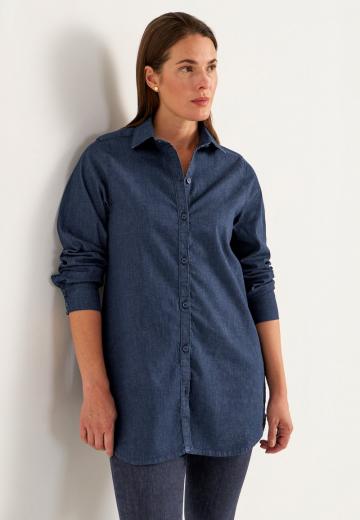 Джинсовая блузка