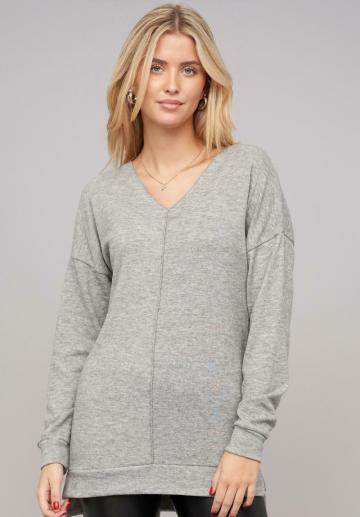 Длинный пуловер