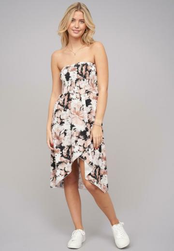 Платье без бретелек