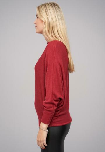 Пуловер с рукавом три четверти