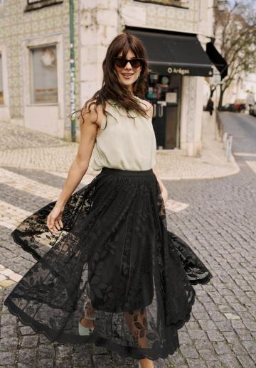 Юбка с воланами