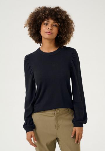 Пуловер в полоску