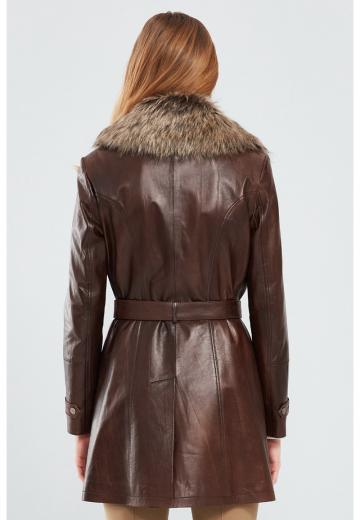 Кожаное пальто