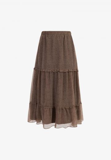 Юбка с воланами