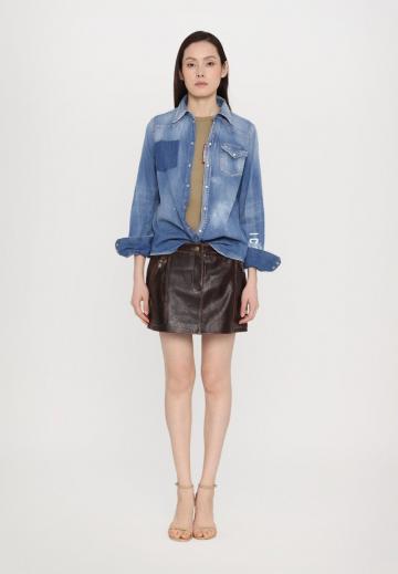 Джинсовая блузка