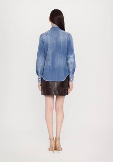 Джинсовая блузка