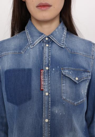 Джинсовая блузка