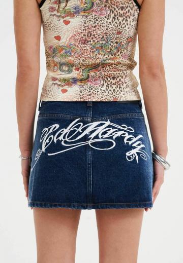 Юбка с накладными карманами