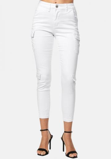 Брюки с накладными карманами