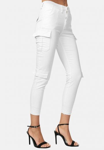 Брюки с накладными карманами