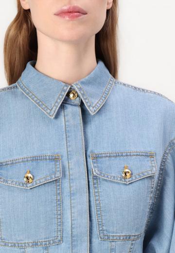 Джинсовая блузка