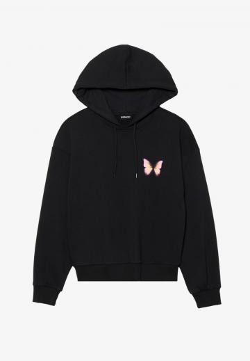 Пуловер с капюшоном