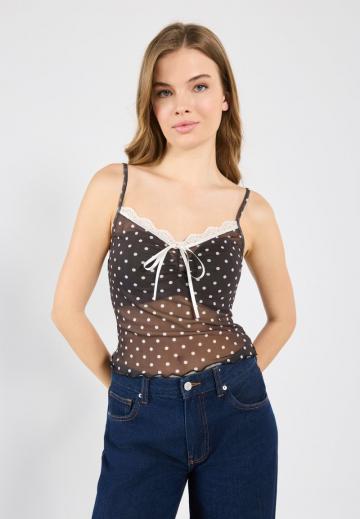 Топ на бретельках