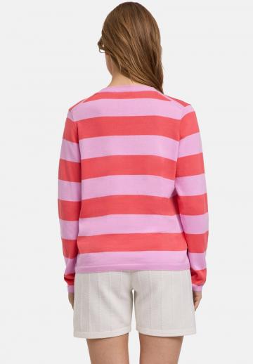 Пуловер в полоску