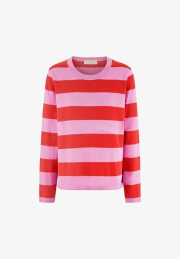 Пуловер в полоску