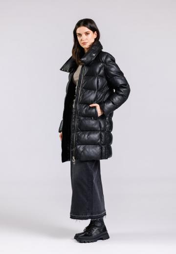 Кожаное пальто