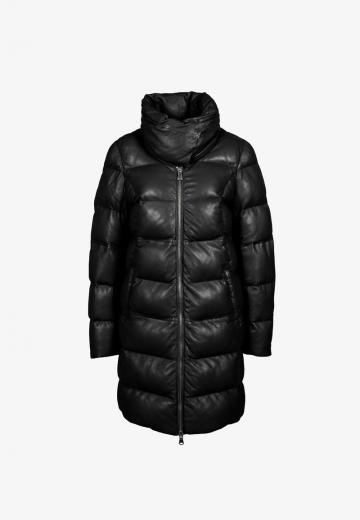 Кожаное пальто