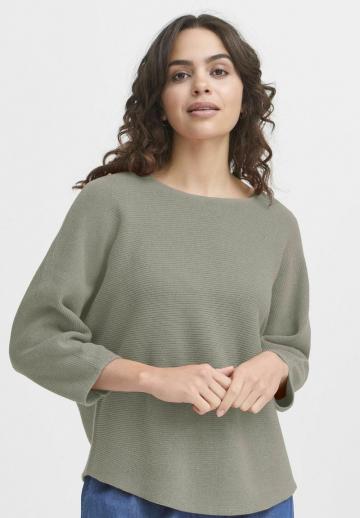 Пуловер с рукавом три четверти