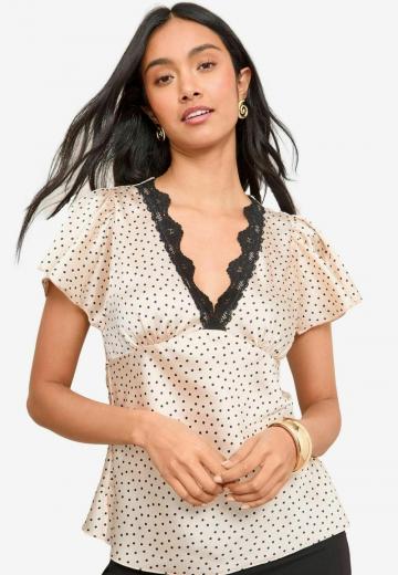 Атласная блузка