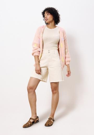 Жаккардовая вязаная кофта