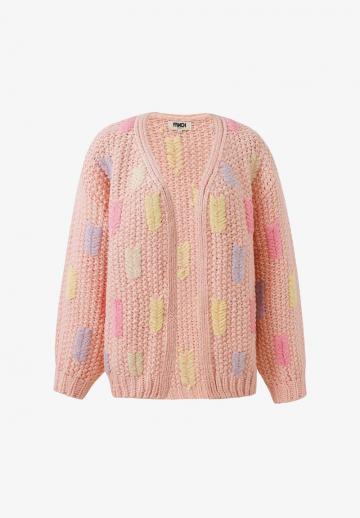 Жаккардовая вязаная кофта