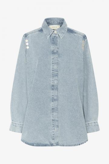 Джинсовая блузка