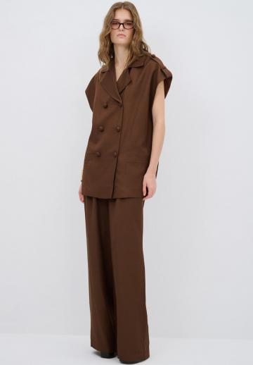 Длинный жилет