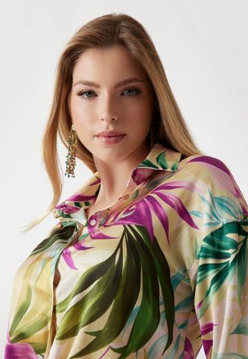 Атласная блузка