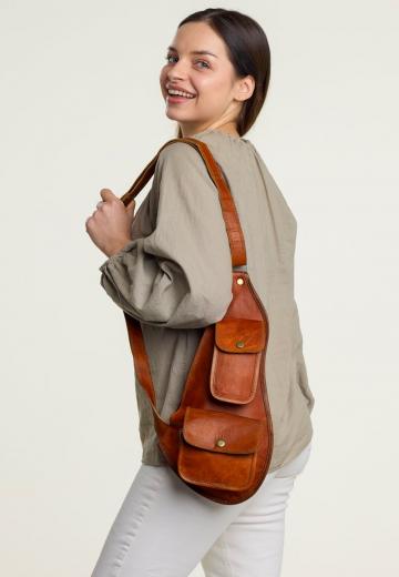 Кожаный рюкзак