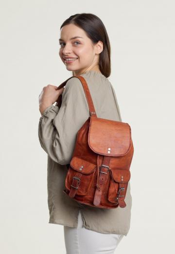 Кожаный рюкзак