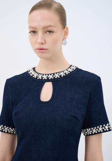 Джинсовое платье