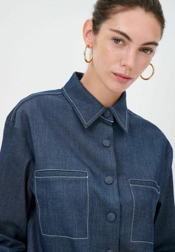 Джинсовая блузка