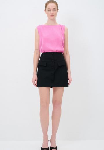 Юбка с накладными карманами