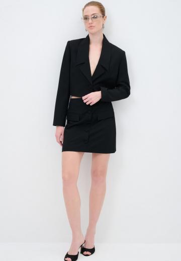 Юбка с накладными карманами