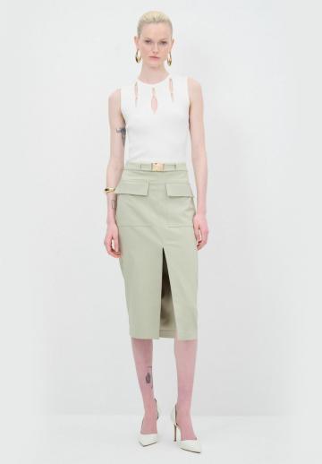 Юбка с накладными карманами