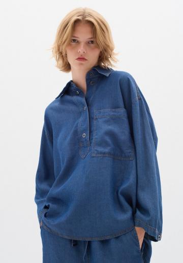 Джинсовая блузка