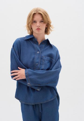 Джинсовая блузка