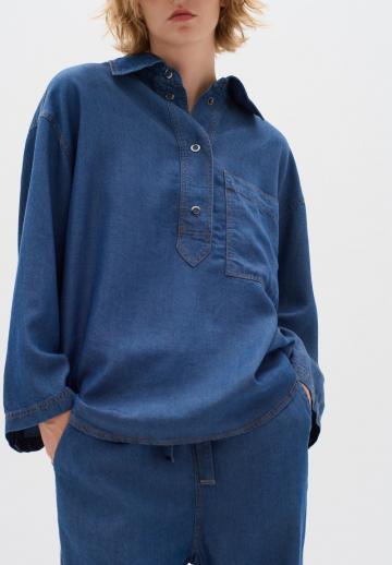 Джинсовая блузка